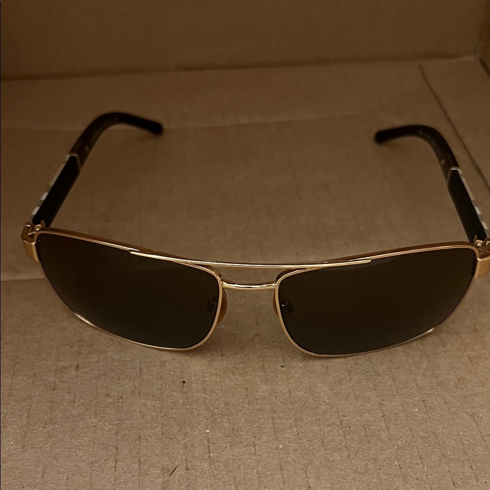 Gold and Black Sunglasses